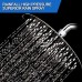 Rain Shower Head  High Pressure 8 In SUS 304 Stainless Steel Rainfall Bathroom Powerful Spray Shower Heads  Adjustable Metal Swivel Ball Joint - For the Best Relaxation and Spa (Chrome) - B07GNCL9LM
